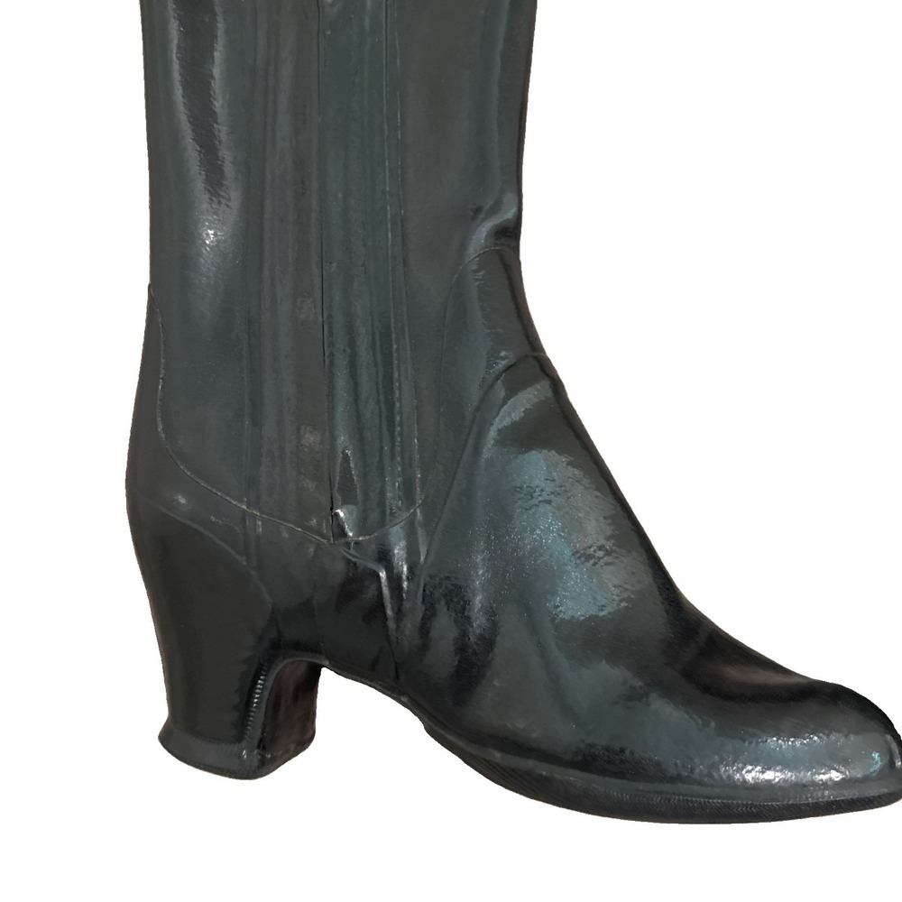 1940s Black Gaytees Size 7.5 Rain boots Rare - Picture 3 of 8